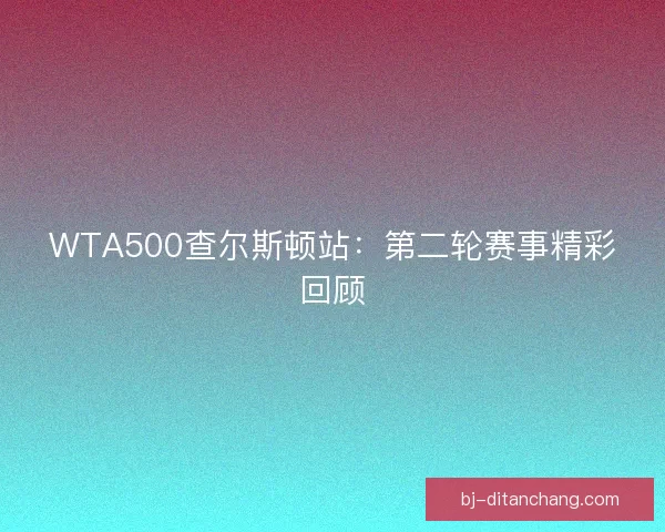 WTA500查尔斯顿站：第二轮赛事精彩回顾